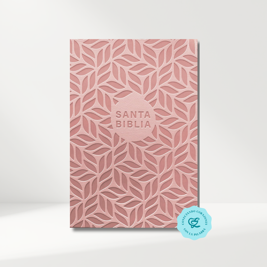 Biblia NTV valor premium rosa Sentí piel Letra 10.25 puntos