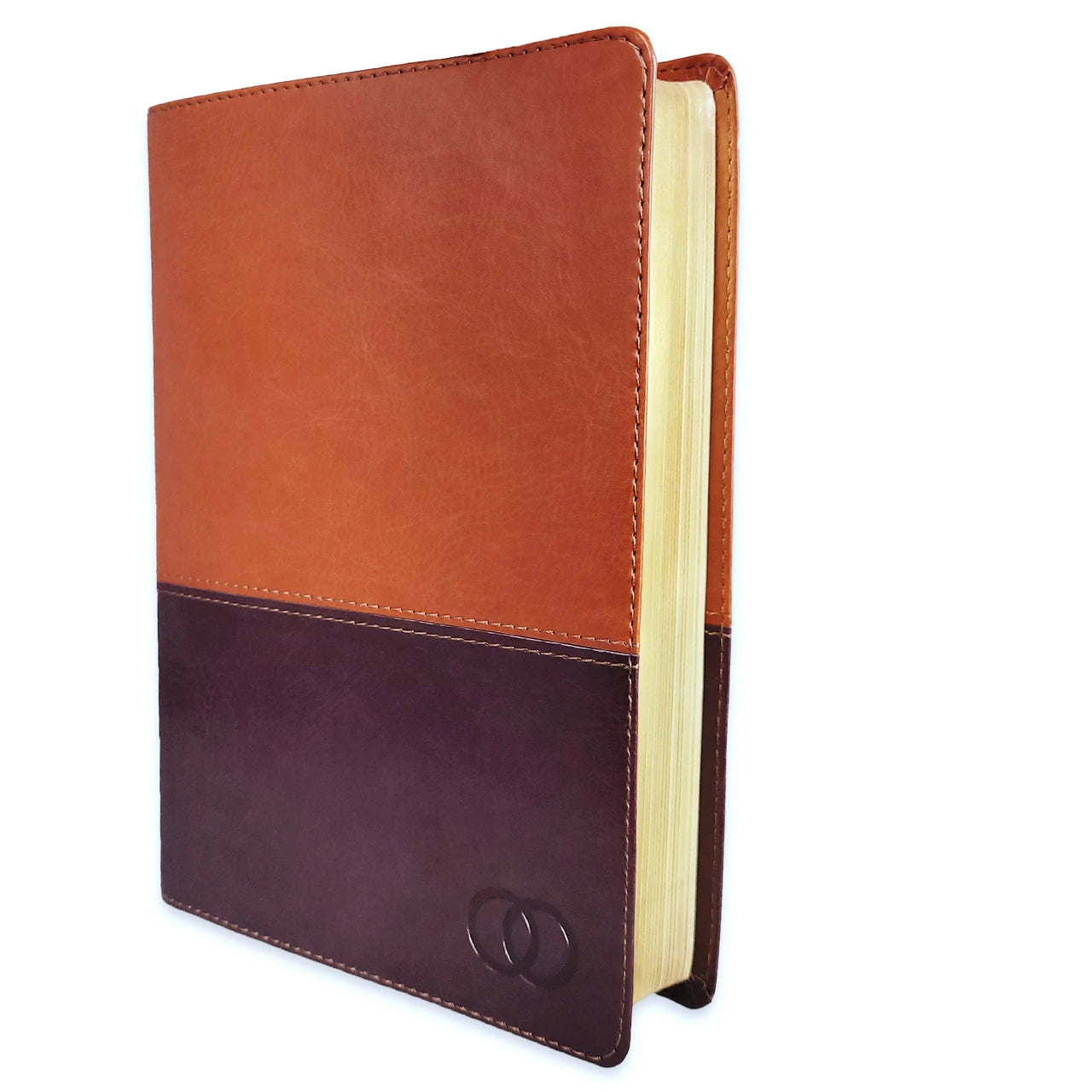 Biblia RV1960 Devocional lenguajes del amor duotono marrón Imitación piel 7 puntos