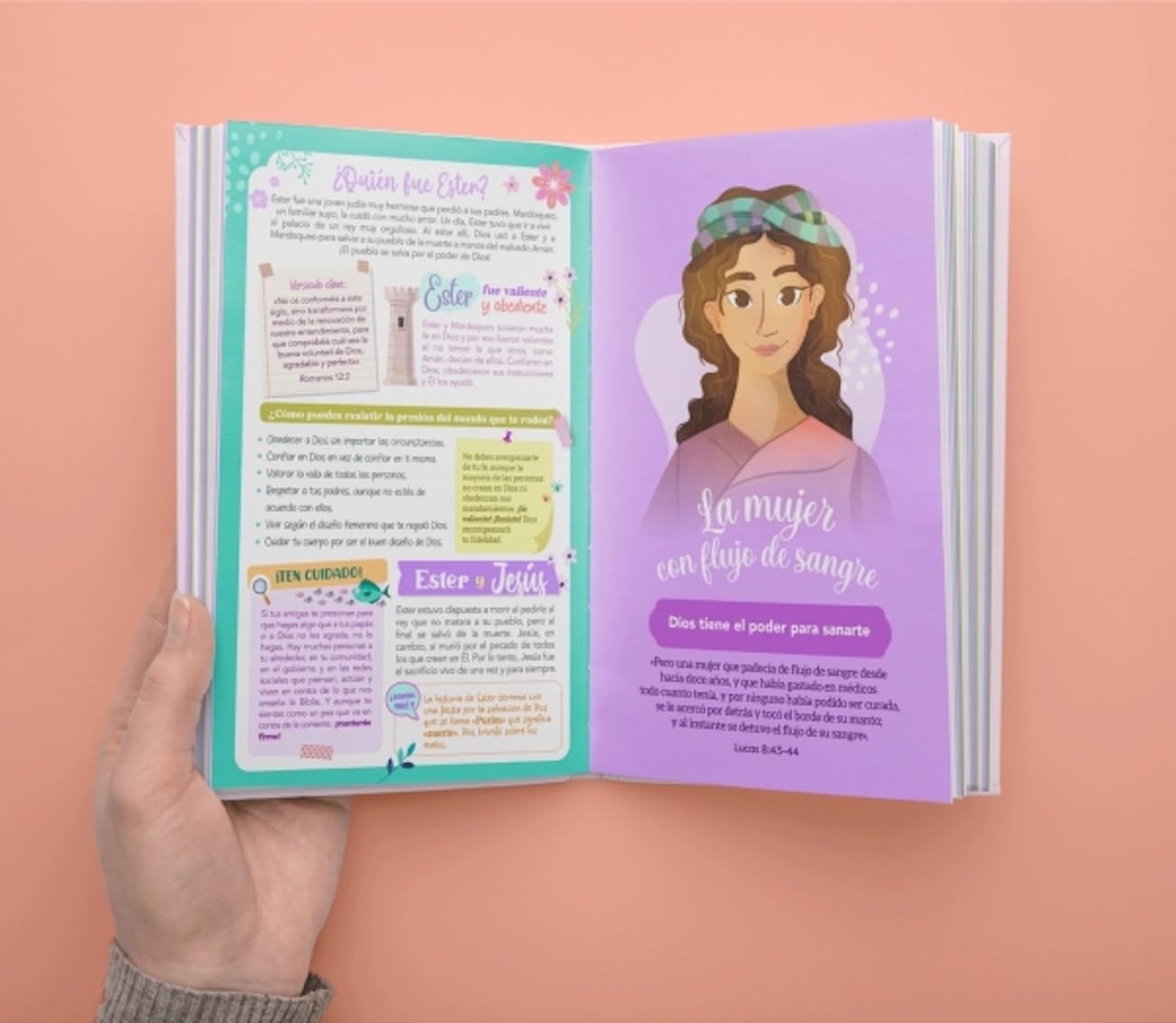 Biblia NTV de promesas para niñas rosa Tapa dura 12.5 puntos