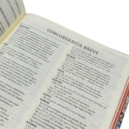 Biblia RV1960 Apuntes azul celeste flores Tapa dura 11 puntos