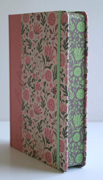 Biblia RV1960 Apuntes rosa flores tapa dura 11 puntos