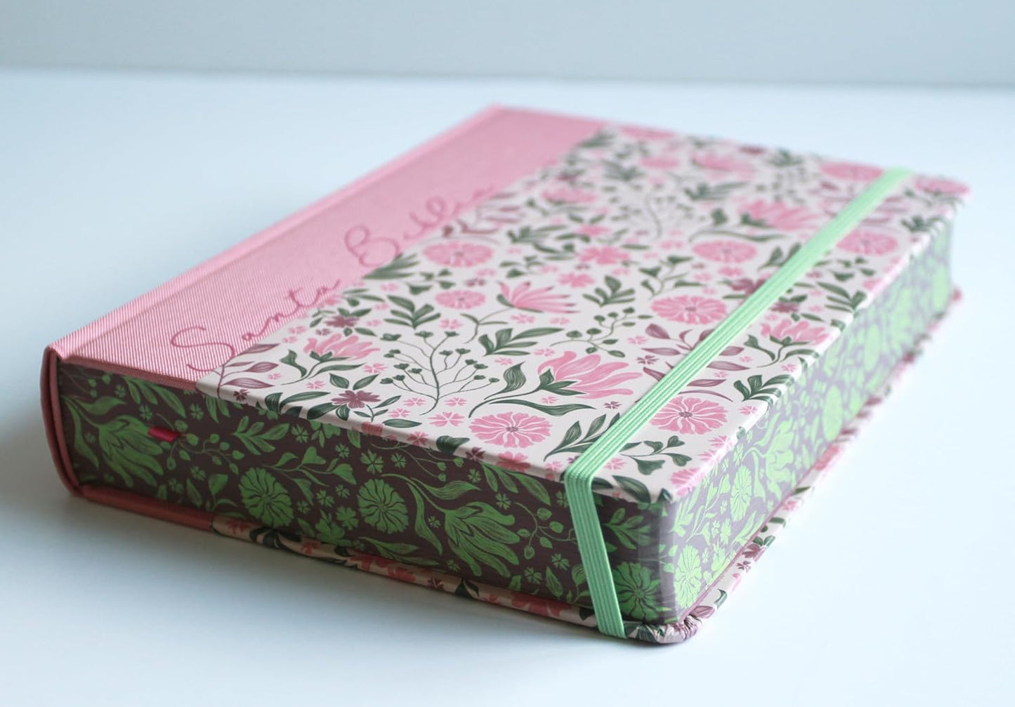 Biblia RV1960 Apuntes rosa flores tapa dura 11 puntos