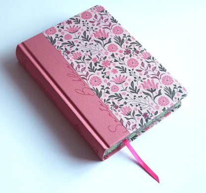 Biblia RV1960 Apuntes rosa flores tapa dura 11 puntos
