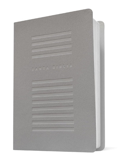 Biblia NTV valor premium gris Senti piel Letra 10.25 puntos