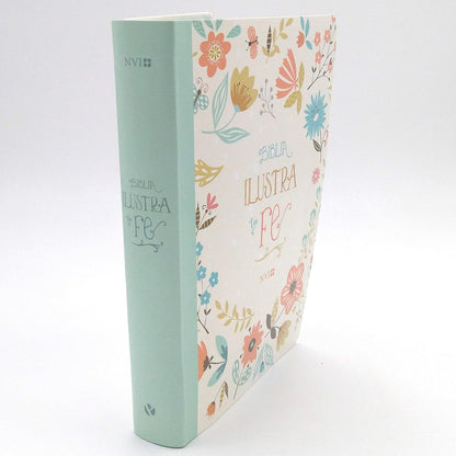 Biblia NVI Ilustra tu fe flores 8.5 puntos