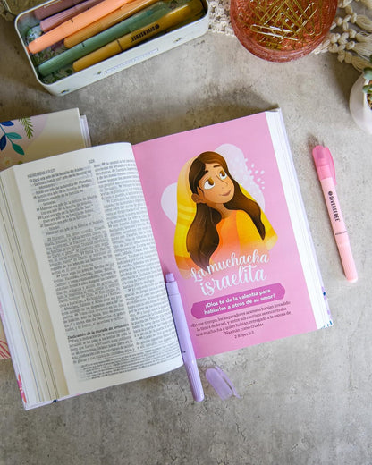 Biblia NTV de promesas para niñas rosa Tapa dura 12.5 puntos