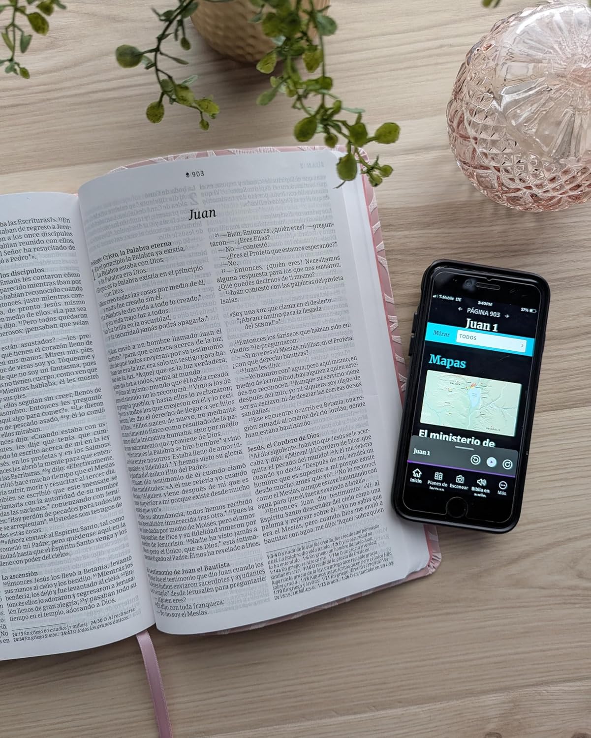 Biblia NTV valor premium rosa Sentí piel Letra 10.25 puntos