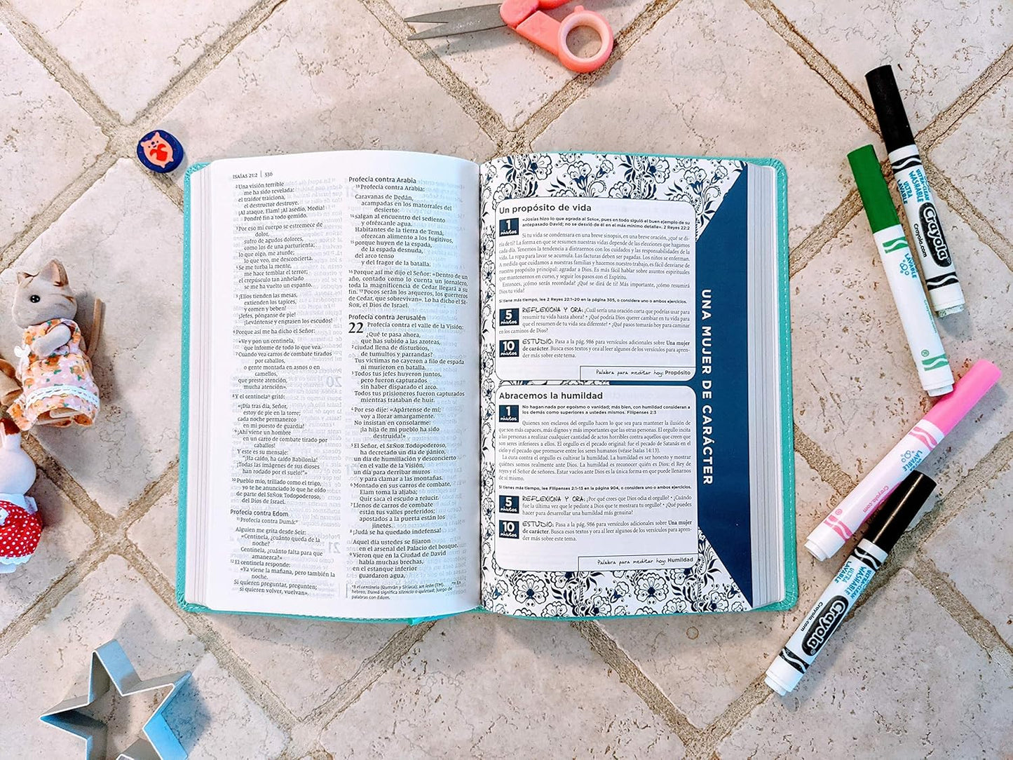 Biblia NVI de la Mamá Ocupada Turquesa