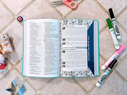 Biblia NVI de la Mamá Ocupada Turquesa