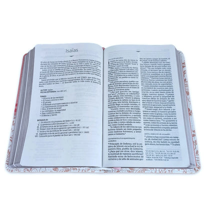 Biblia RV1960 Mis quince rosa blanco Simil Piel 9 puntos