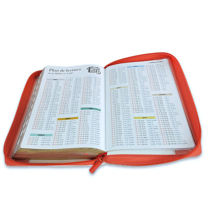 Biblia RV1960 Con Cierre Blanco coral 12 puntos