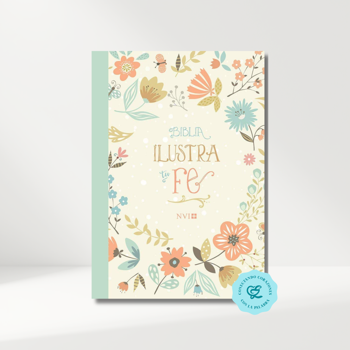 Biblia NVI Ilustra tu fe flores 8.5 puntos