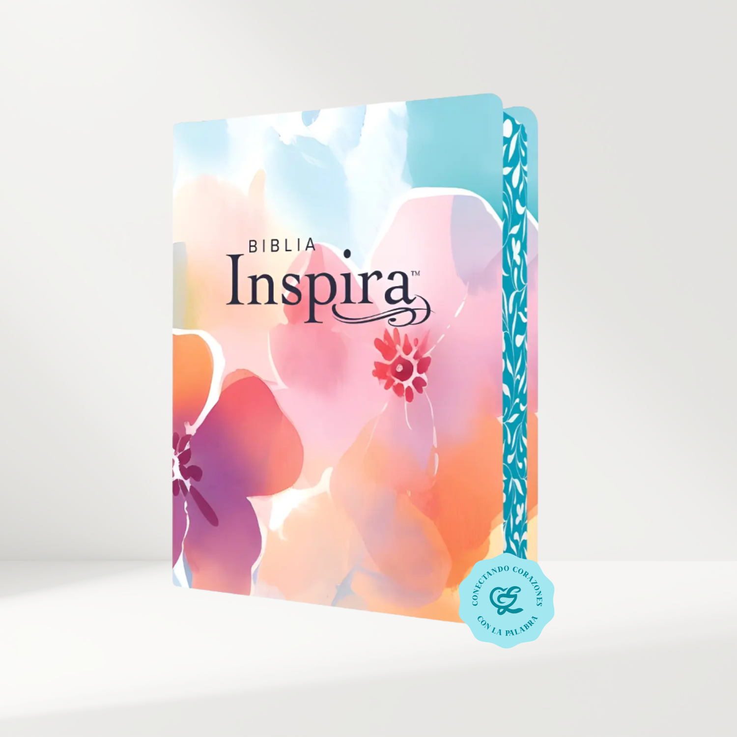 Biblia NTV Inspira con filament Paraíso Floral Sentí piel 8.25 Puntos